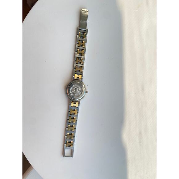 Hermès Clipper Two-Tone Stainless Steel & Gold Watch 6 - Picture 9 of 12